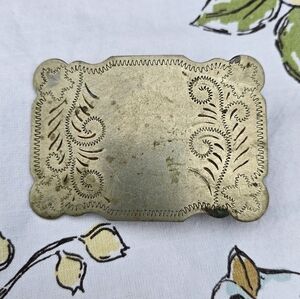 Vintage Nickel Silver Belt Buckle